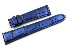 Cinturino Vero Coccodrillo Blu