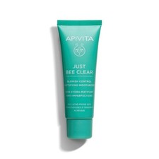 Apivita Just Bee Clear Crema Idratante Opacizzante Controllo Inestetismi 40ml,90% Naturale