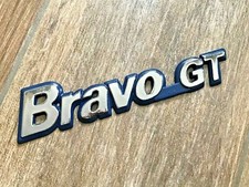 FIAT BRAVO GT LOGO SIGLA EMBLEMA FREGIO STEMMA SCRITTA TARGHETTA BADGE TARGA NOM