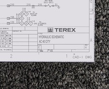 Schema idraulico per gru Terex
