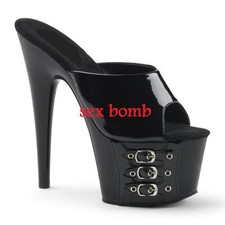 Sexy sabot sandali neri - sandali,
