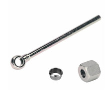 Occhio 3/8 Con Tubo L12 In Ferro Per Terzo Punto Trattore Con Dado E Tagliente