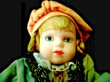 antica BAMBOLA PORCELLANA BISQUIT abito medievale * 20 cm DA COLLEZIONE