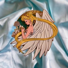 Spilla smaltata Sailor Moon Anime Principessa Serenità Usagi Tsukino Mezzaluna LE80