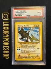 Carta Card Pokemon Shining Raichu Neo Destiny Unlimited ENG PSA 9 MINT 111/105