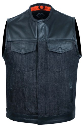 Gilet uomo denim nero - da,