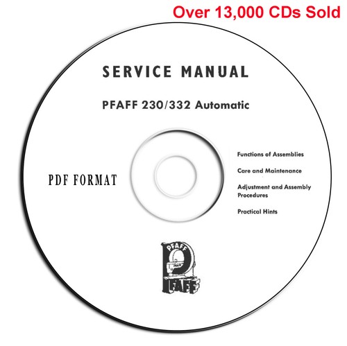 Pfaff 230 332 manuale - manuale, di