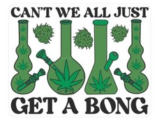 Adesivo Weed Cannabis Marijuana Bong Joint Stoner A691