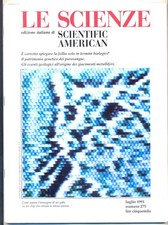 rivista LE SCIENZE N. 275 -