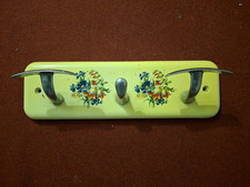 ATTACCAPANNI APPENDIABITI DA PARETE VINTAGE CON DECORI FLOREALI