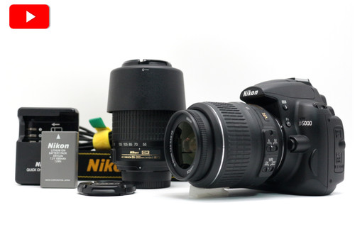 Nikon d5000 lens kit 55mm - d5000, w-lens