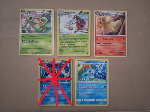 Pokemon lotto carte meganium - carte,