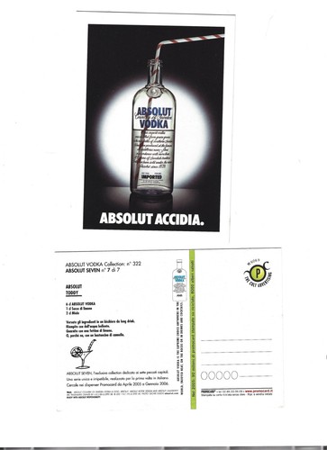 Cartolina absolut promocard - cartolina,