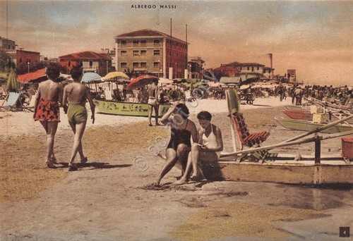 Cartolina senigallia albergo - cartolina,