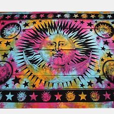 Copriletto Tela Decorativa Sole Luna Batik Arazzo Tuch-Baumwolle Colorato Single