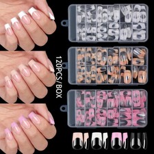 120 Pezzi Punte Unghie Finte