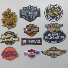 Lotto 10 toppe patches piccole Harley Davidson, nuove autocollanti