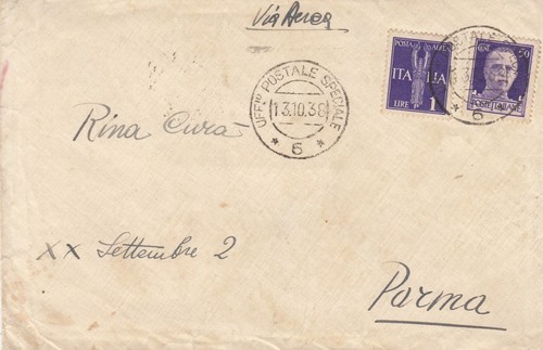 Busta 1938 uff postale - busta,