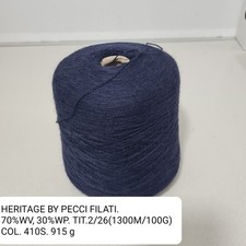 Filato yarn stock lot rocche HERITAGE  BY PECCI FILATI. MISTO ALPACA. 915 g.