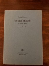 Nichita Stănescu. Undici elegie. L'ultima cena. Scheiwiller 1987
