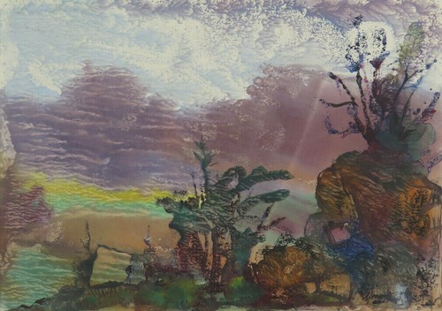 Dipinto acquerello vintage - dipinto,