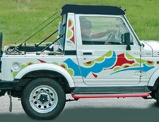 Top bikini nero capote top bikini Suzuki SJ410 SJ413 Samurai