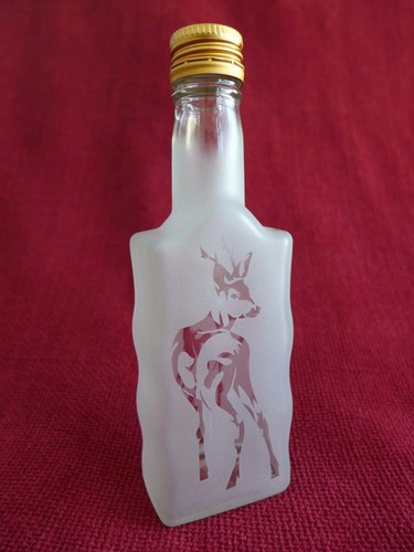 Glass bottle flask with - glass,