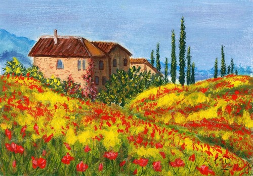 Dipinto originale paesaggio - dipinto,