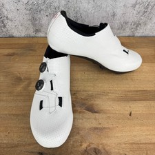 Cavalcato una volta! Scarpe da ciclismo specifiche per pedale Ekoi PW8 C12 Pro Carbon 46 EU bianche