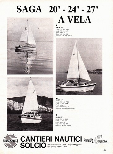 Saga 26 a vela - 20'-24'-26',