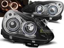 Koplampen per Opel CORSA D 06-Angel Eyes Black UK RHD/LHD LPOP70ET XINO IT
