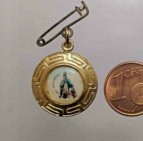 Medaglia votiva spilla - votiva, beata