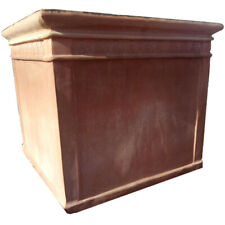 Fioriera vaso quadrato 70x70 in terracotta toscana fatta a mano tuscan pot italy