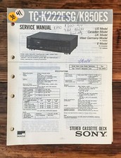 Sony TC-K222ESG TC-K850ES