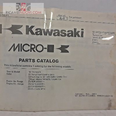 Manuale catalogo parti inglese - catalogo,