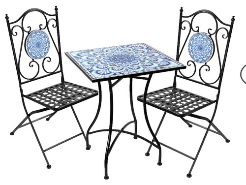 Set tavolo quadrato 2 sedie - +,