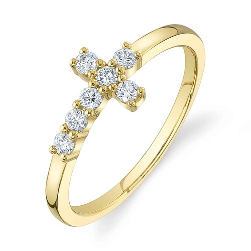 Anello diamante croce - anello,