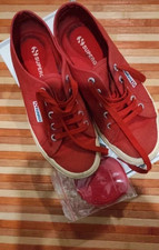 Scarpe rosse Superga 2750 cotu classic 37