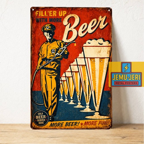 Insegna latta birra vintage - insegna,