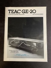 Equalizzatore grafico TEAC GE-20 originale • Brochure di vendita • Info Specs #ROC-28
