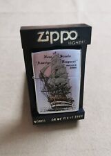 Zippo Accendino Veliero Amerigo Vespucci 1990 Ottime Condizioni Box E Libretto