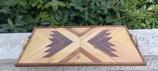 Vassoio Da Portata Da Caffè In Legno Massello Fatto A Mano Artigianale HandMade