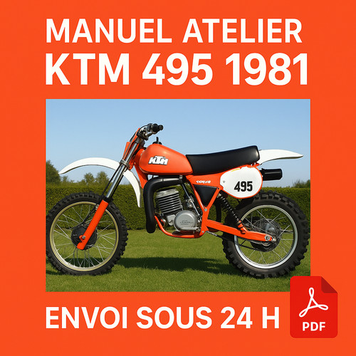 Manuel atelier ktm 495 1981 - atelier,