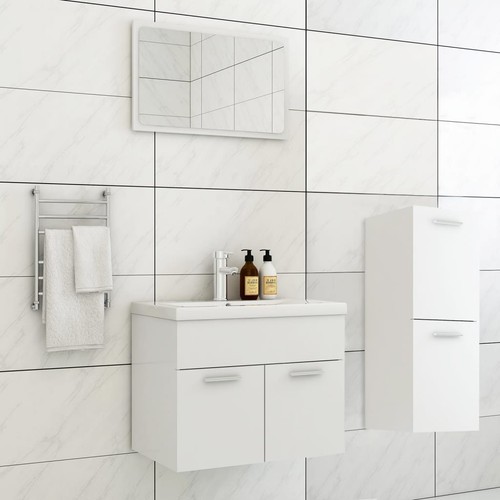 Set mobili bagno bianco in - bagno,