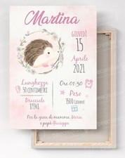 Quadro nascita 30x40 bambina - nascita,