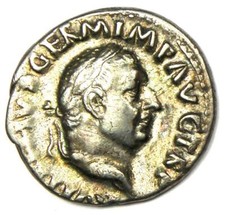 Vitellio AR Denario Antica