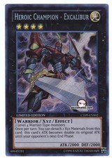 YUGIOH • CT09-EN002 Campione Eroico Excalibur Heroic Champion • RARA SEGRETA NM
