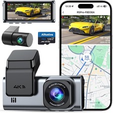 Alltotive R5 Pro Dash Cam 4K/2.5K per Auto, Telecamera Doppia Anteriore