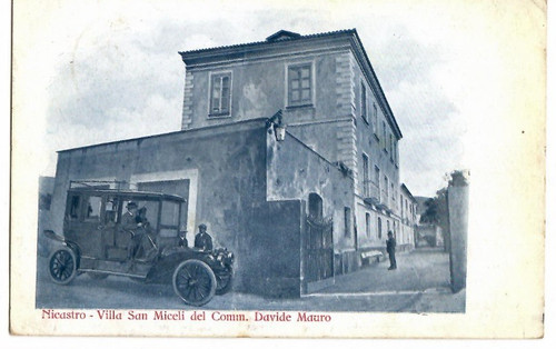 Cartolina nicastro auto villa - cartolina,