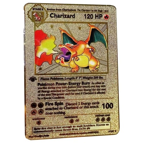 Carte pokemon gold metal - pokemon,